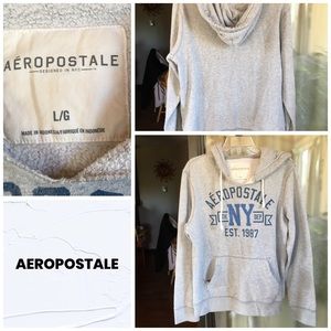 Aeropostale Men’s Large Grey Pullover Hoodie